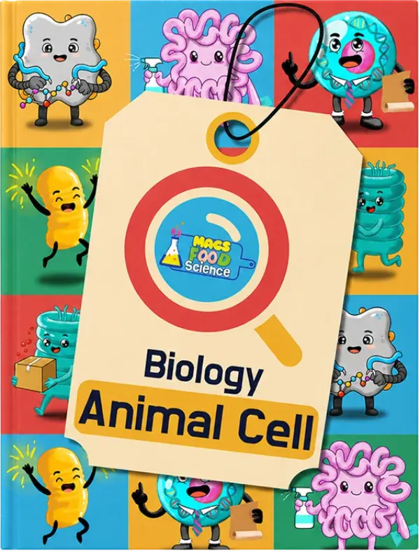 Food & Science workbook cover.Biology Animal Cell