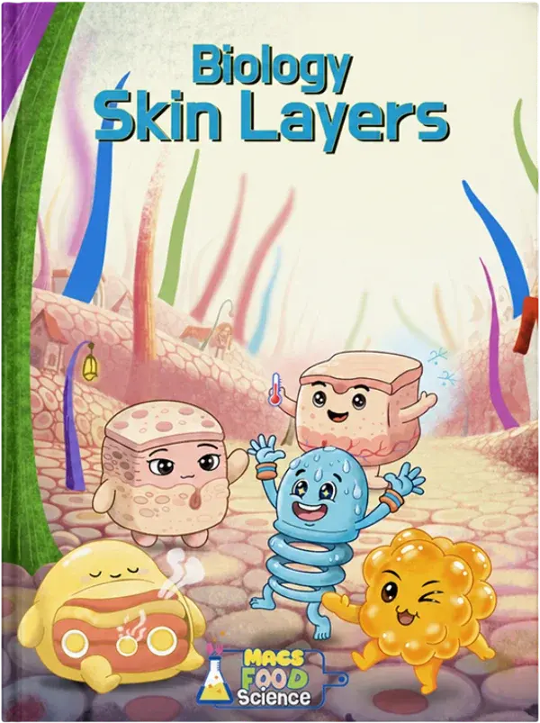 Food & Science workbook cover.Biology Skin Layers